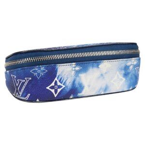 LOUIS VUITTON Bandana Etui Lunet GM Glasses Case Blue